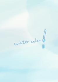Simple watercolor bleeding cool colors
