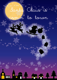 サンタが街にやってきたクリスマス