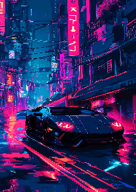 Cyberpunk city lambo v.1