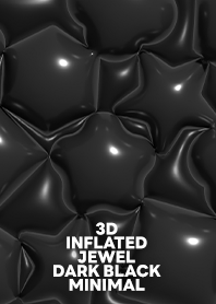 3D INFLATED JEWEL MINIMAL [DARK BLACK]