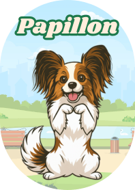 Beautiful Papillon (Green 03)