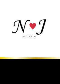 LOVE INITIAL - N&J 6