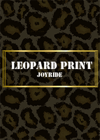 Leopard print Black