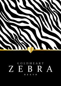 Z E B R A -GOLD HEART-