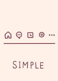 SIMPLE- BURGUNDY BEIGE
