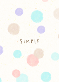 Watercolor circle 4 colors14 from Japan