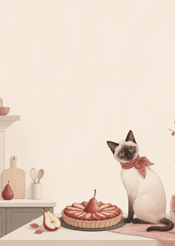 Scarlet Siamese Pear Tart Kitchen