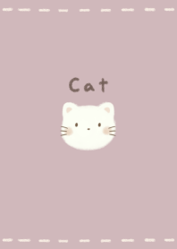 Fluffy Cat -smoky pink-