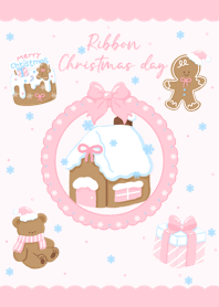 Ribbon Christmas Day (pink)