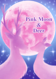 Pink Moon & Deer