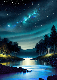 Beautiful starry night view#1223