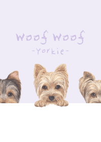 Woof Woof - Yorkie - PURPLE