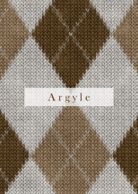 Argyle Style Embroidery beige 51