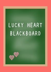 LUCKY HEART BLACKBOARD-VERMILION