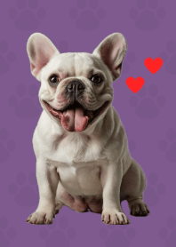 French Bulldog Theme Purple 05