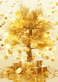 ⭐金光閃耀的金幣發財樹❤️