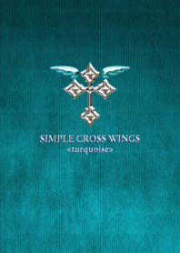 SIMPLE CROSS WINGS <turquoise>