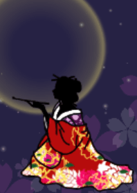 花魁に花.
