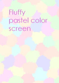 Fluffy pastel color screen