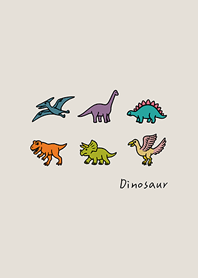 迷你小恐龍集合囉(霧灰咖啡色)