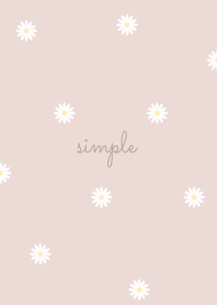 Simple Daisy / pink beige.