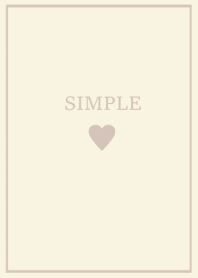 SIMPLE HEART=lemontea beige=(JP)