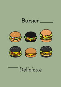 喜歡吃漢堡！(霧灰綠)
