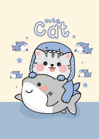 Cat Chubby Shark Cute!