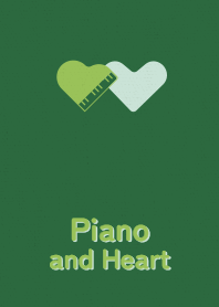 Piano and Heart mountain green