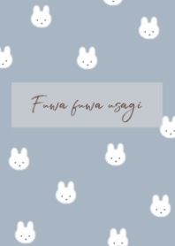 Fuwafuwa rabbit /dusty blue