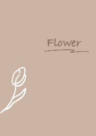シンプルなお花の着せ替え