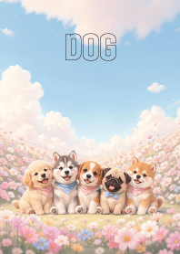 Lovely Dog Gang In Flower (JP)