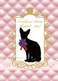 Gothic-tone black cat
