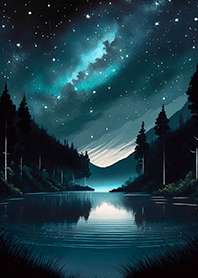 Beautiful starry night view#1736