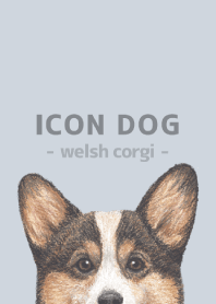 ICON DOG - Welsh Corgi 01 - PASTEL BL/06