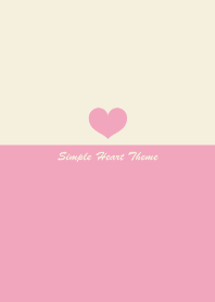 Simple Beige Heart Theme