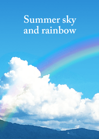 Summer sky & lucky rainbow