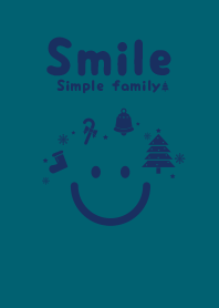 Smile & Xmas tree Blue -conar