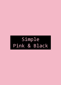 Simple Pink & Black.