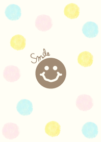Adult watercolor Polka dot5 - smile18-