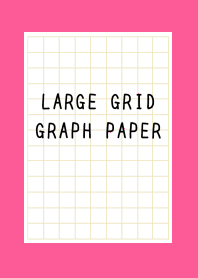 LARGE BEIGE GRID GRAPH PAPER-FLASHY PINK