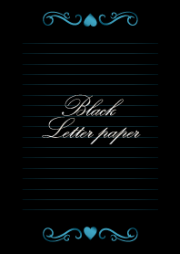 Black Letter paper *GLOSSYBLUE 4*