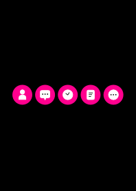 シンプル（ブラック ピンク）V.13