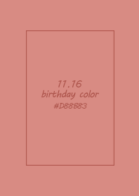 birthday color - November 16
