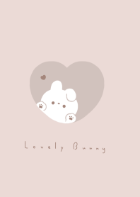 愛心兔兔 | beige pink