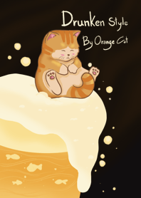 Drunken style by orange cat