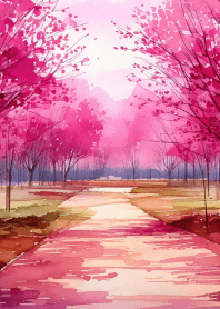 In the cherry blossom season...