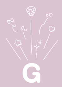 Initial G and dull pink