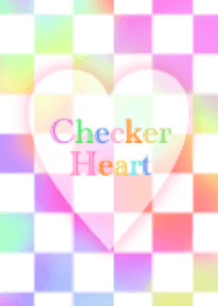 Checker heart - marble