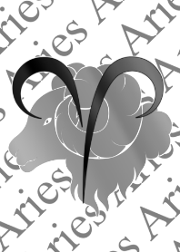 Twelve constellations -Aries3 white-